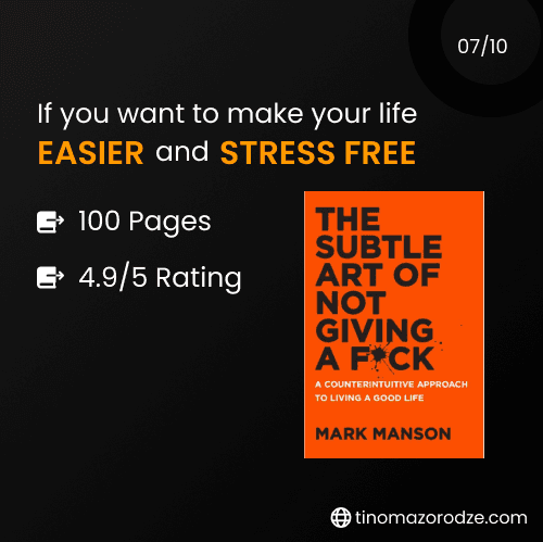 The Subtle Art of Not Giving a F*ck